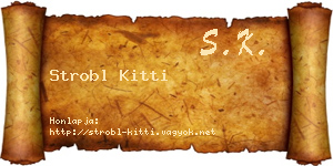 Strobl Kitti névjegykártya